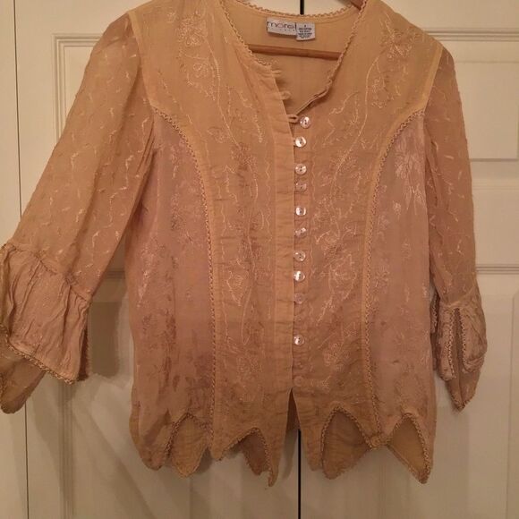 Vintage Tops - Vintage More by Lata Tan Renaissance Romantic Lace Top